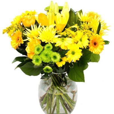 Large Yellow Flower Arrangement