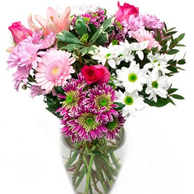 Pink and White Flower Bouquet