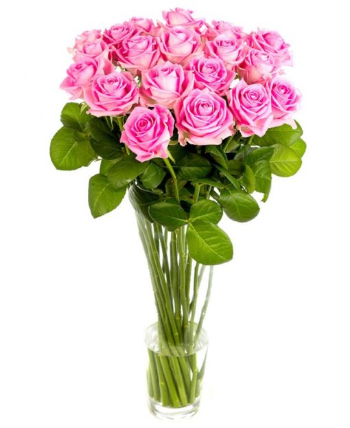 Weekly Flower Delivery –Roses - Long Stemmed - Pink