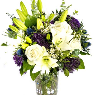 Subscription Flowers - Whites, Blues & Purples