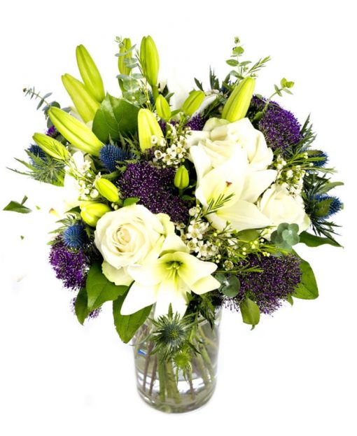 Subscription Flowers - Whites, Blues & Purples