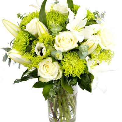 Subscription Flowers -whites-greens & creams