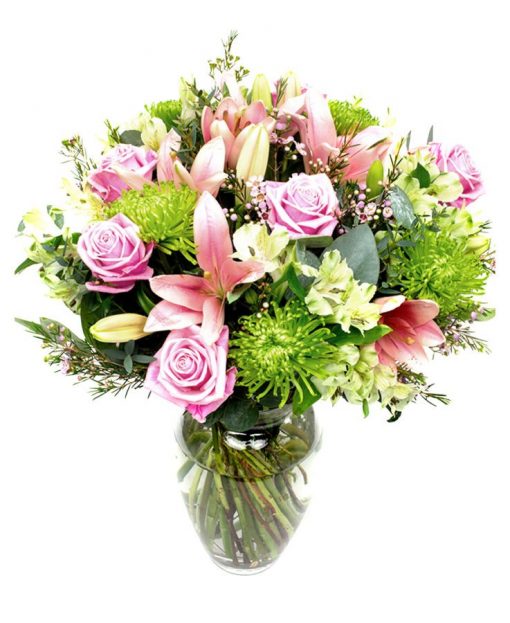 Subscription Flowers - pinks & lime greens