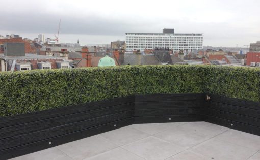 Artificial Deluxe Boxwood Hedge in Timber Trough - Image 2