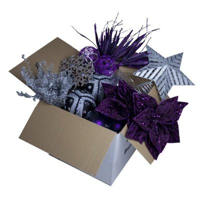 Purple & Silver Decorations