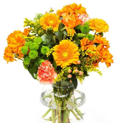 Orange Roses & Gerbera