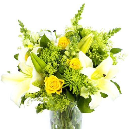 Roses & Lilies Bouquet - Yellows & Creams