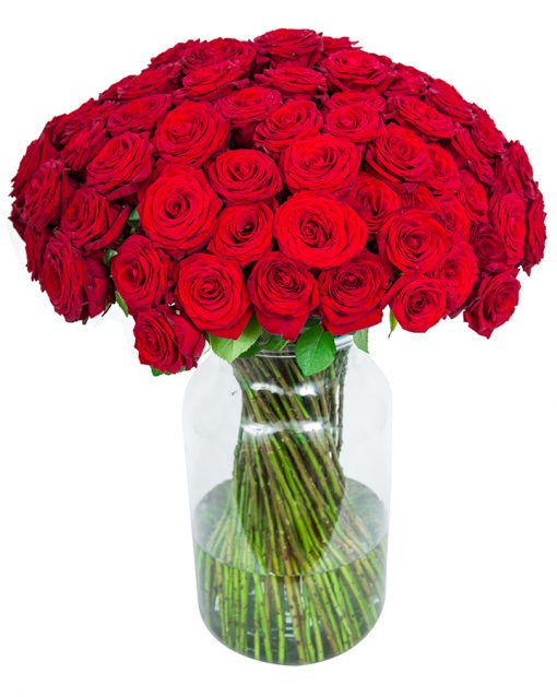 90 Long Stemmed Red Roses - Fresh Red Roses, Red Roses Delivery, 90 Red Roses, Red Roses Bouquet, 90 Red Roses Bouquet, Red Roses Delivered, Red Roses UK, Buy Red Roses, Send Red Roses